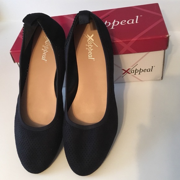 Xappeal Shoes - XAppeal Navy Flats like new! In original box.